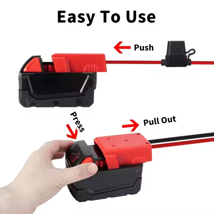 Power Wheels Adapter for Milwaukee 18V Battery to DIY Ride On Car Toys Connector