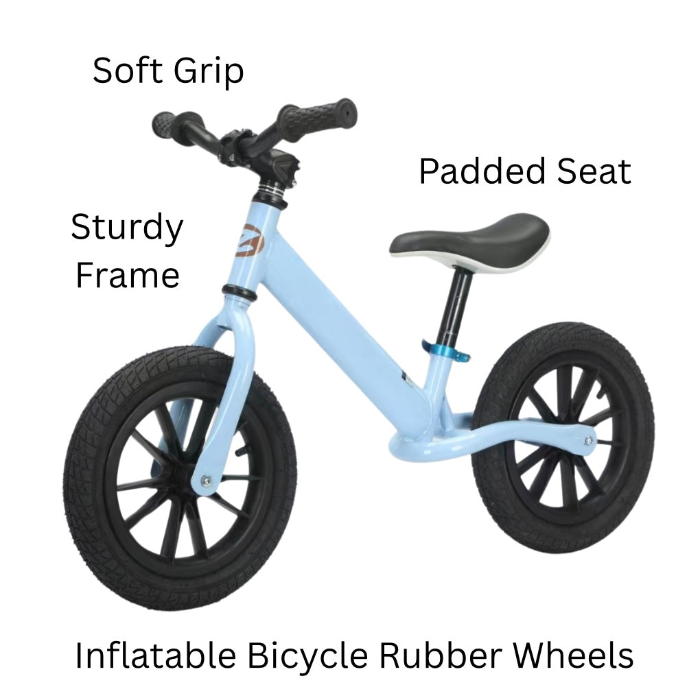 Toddler Balance Bike – Rubber Tyres & Adjustable Seat