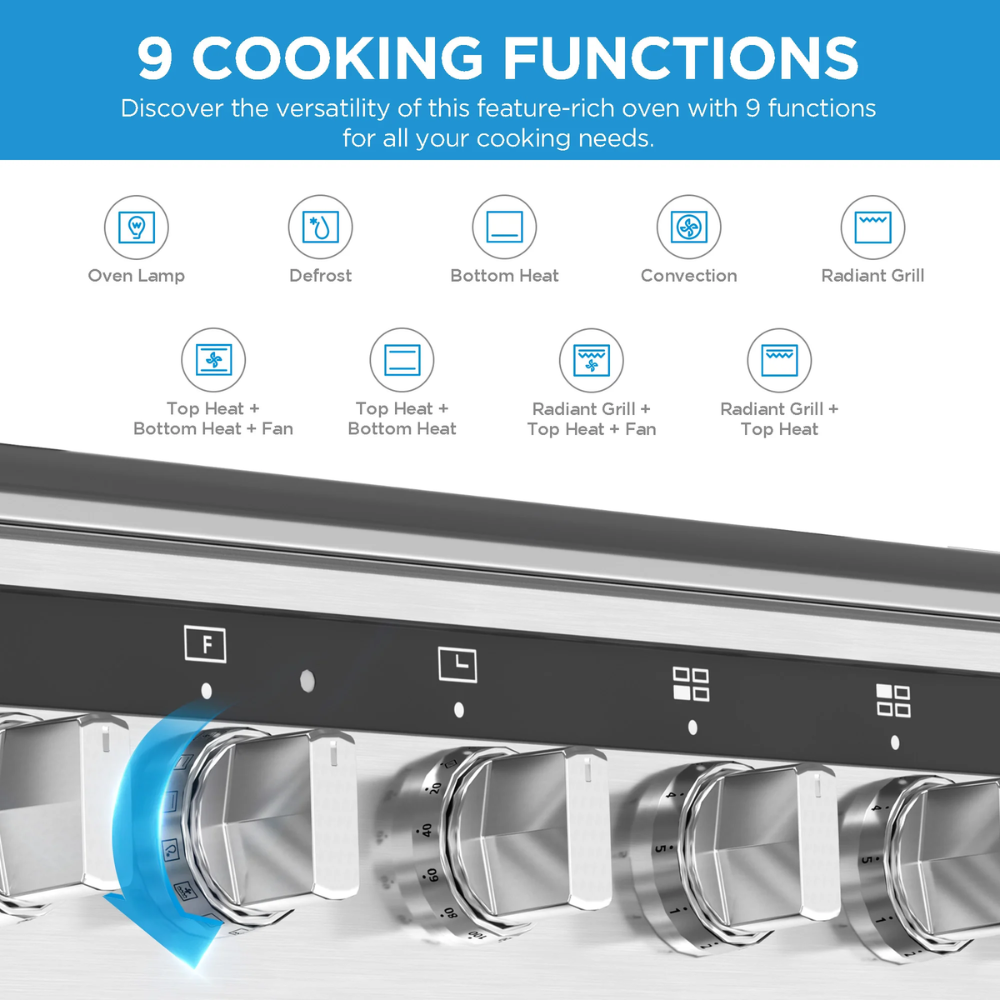 Midea 60cm Gas/Electric Freestanding Stove