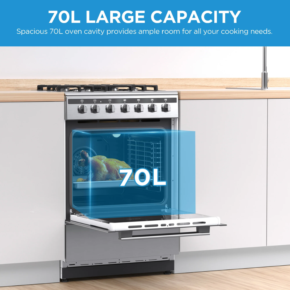 Midea 60cm Gas/Electric Freestanding Stove