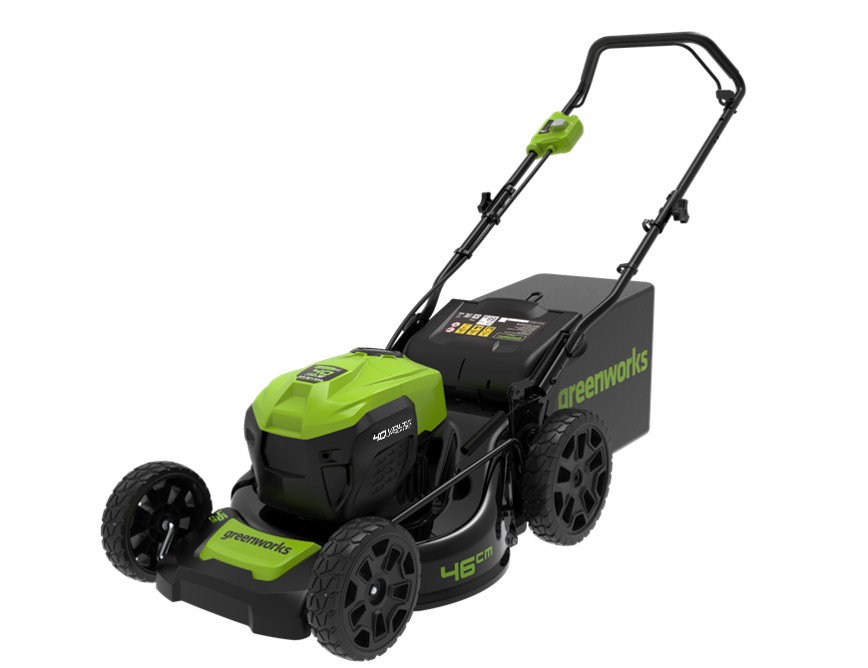 Greenworks 60V 46cm Self-Propelled Lawnmower Ultimate Starter Kit