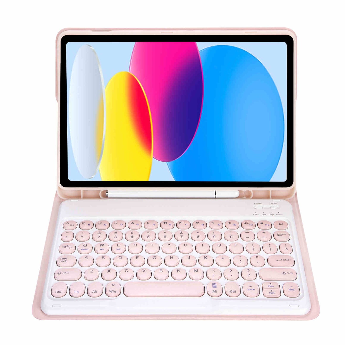 iPad 10Gen 10.9, iPad 11 (A16 2025) Keyboard Case - Pink