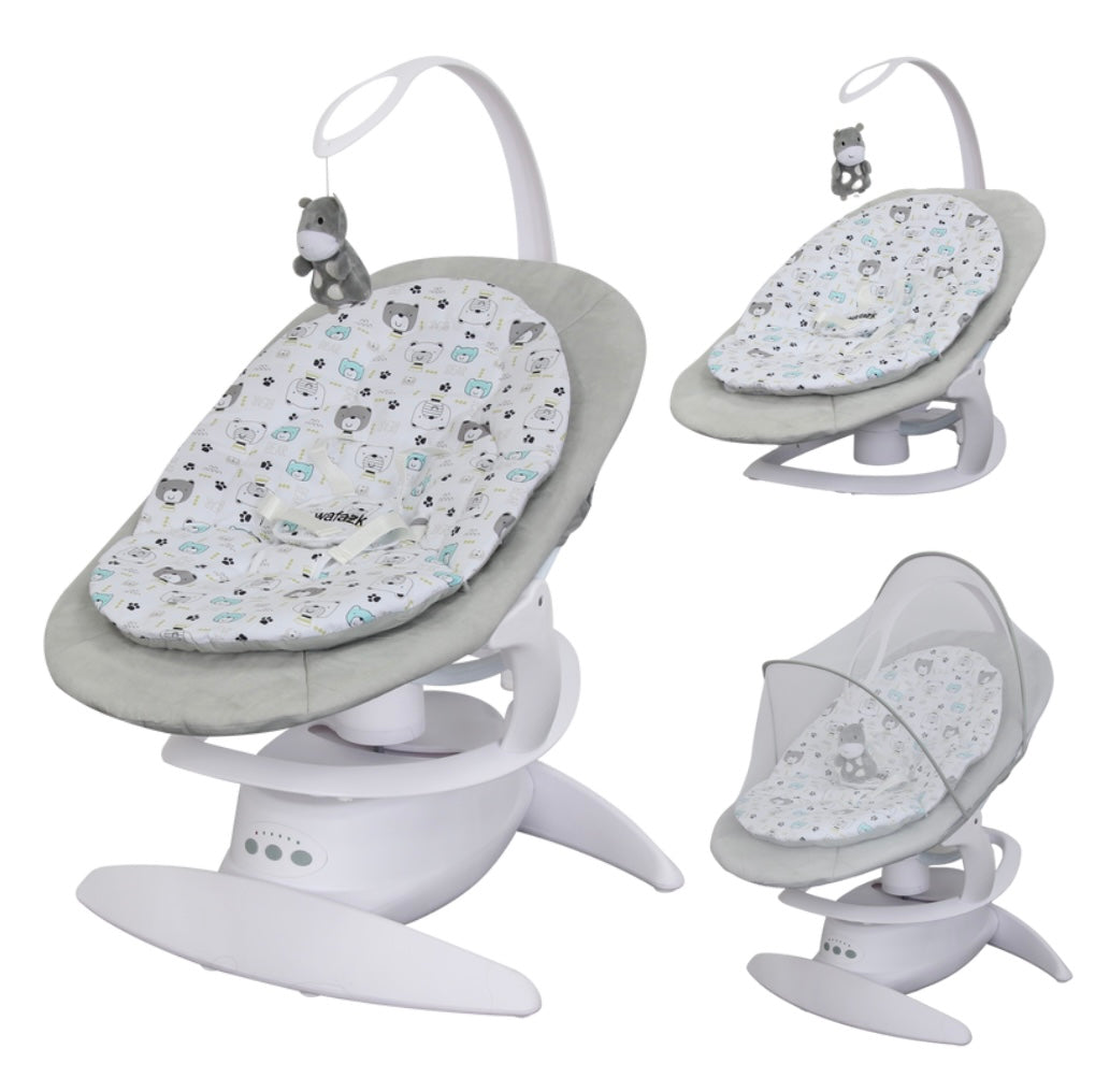 2-in-1 Electric Orbit 3D Advanced Baby Swing & Rocker with 360 Rotation and Toy