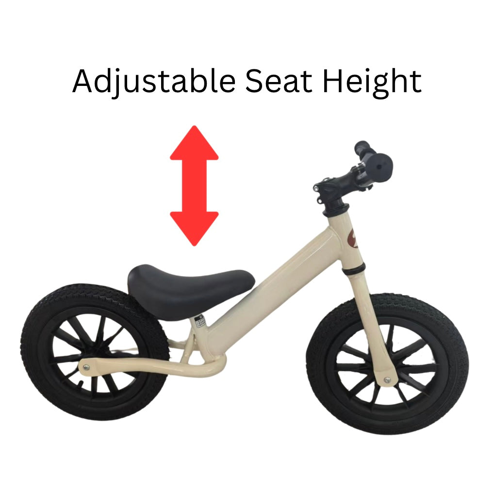 Toddler Balance Bike – Rubber Tyres & Adjustable Seat
