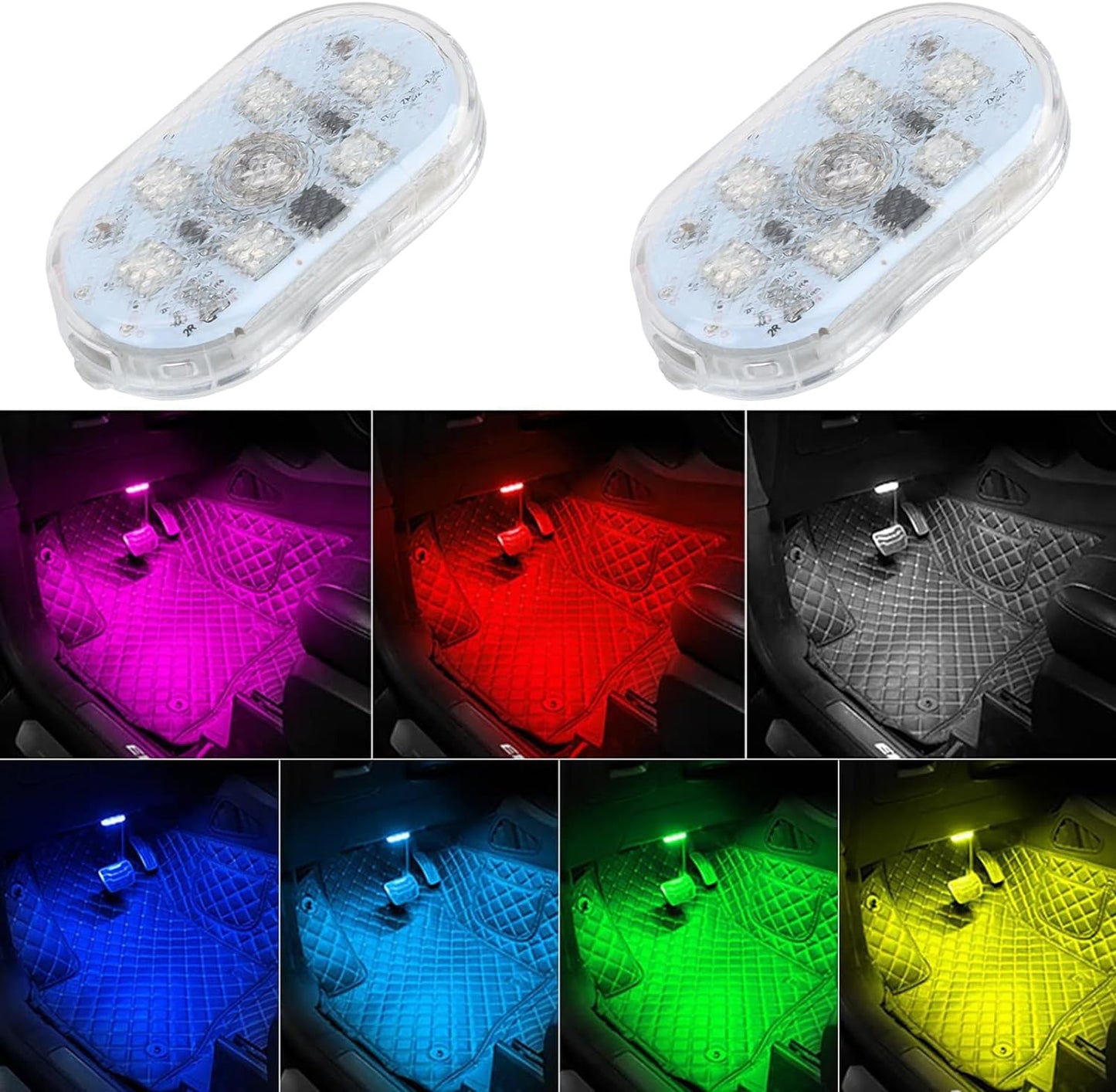 2Pcs Car Interior Lights