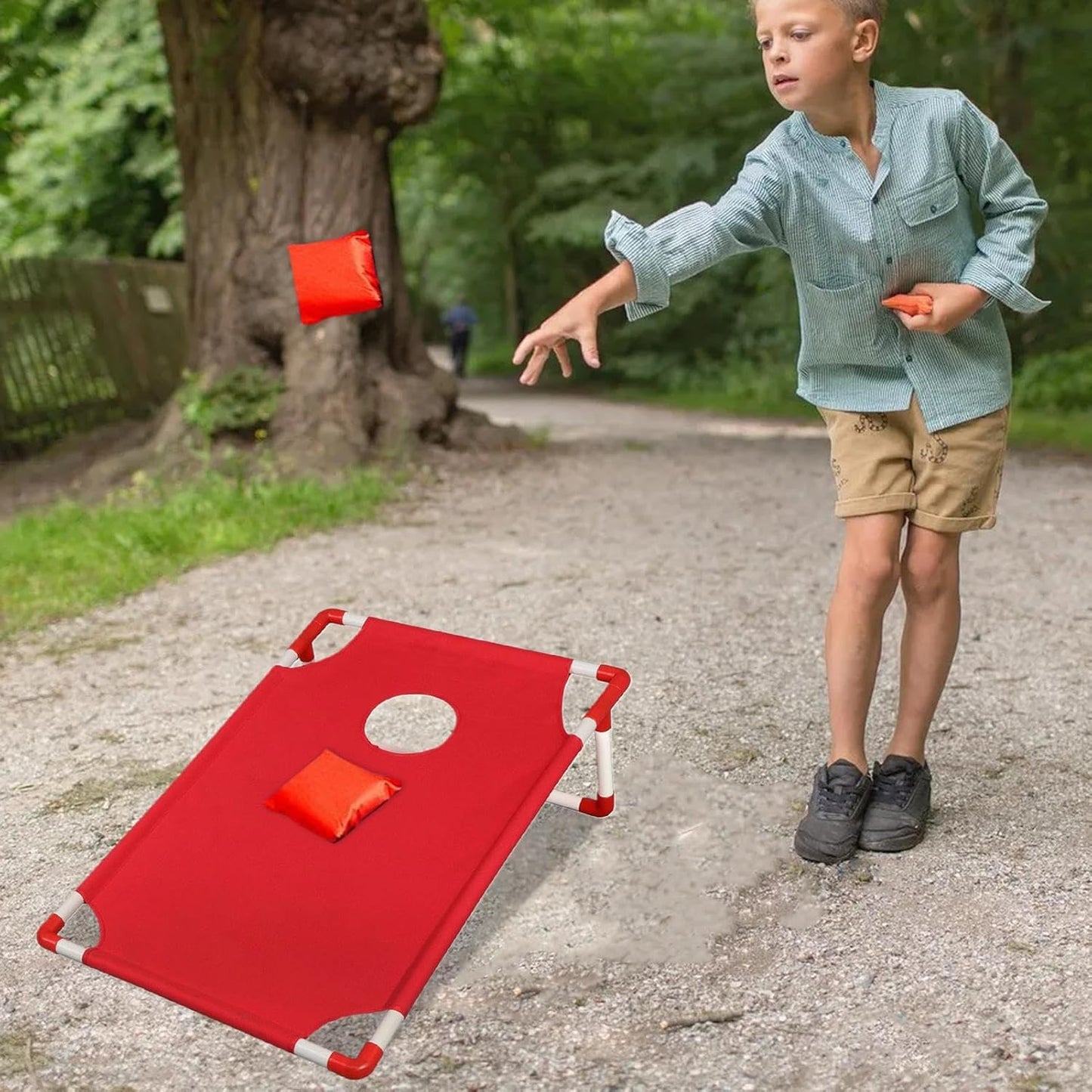 Portable Sandbag Toss Game Set Red - salelink.co.nz