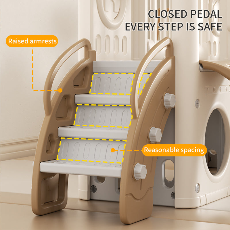 Baby Brightness Kids Slide Playground – Mint Green / White