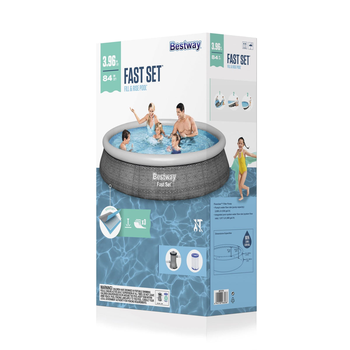 Bestway 3.96m x 84cm Swimming Pool Set