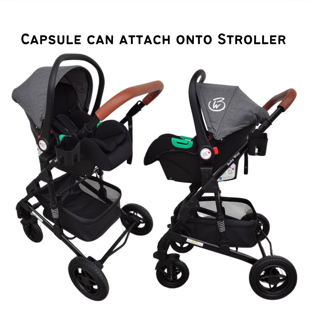 Preorder - Evolve 3 in 1 Stroller + Bassinet + i-Size Capsule Travel System with Sunshade Sets and Mattress + Colour Options
