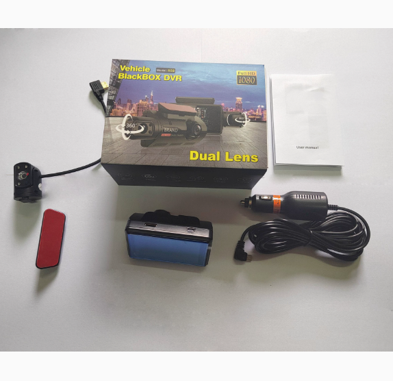 1080P Car DVR 3" Dual Lens Dash Cam Video Recorder Camera Night Vision