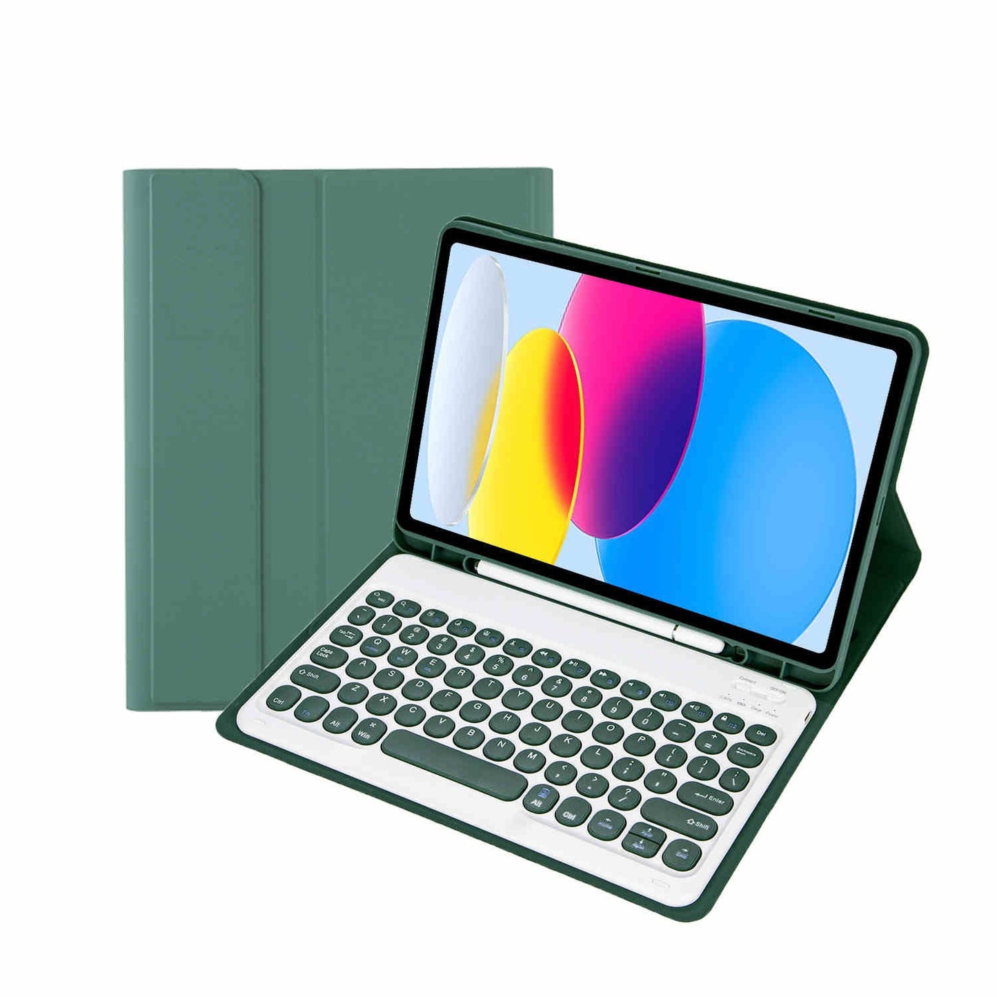 iPad 10th Gen 10.9, iPad 11 (A16 2025) Keyboard Case - Green
