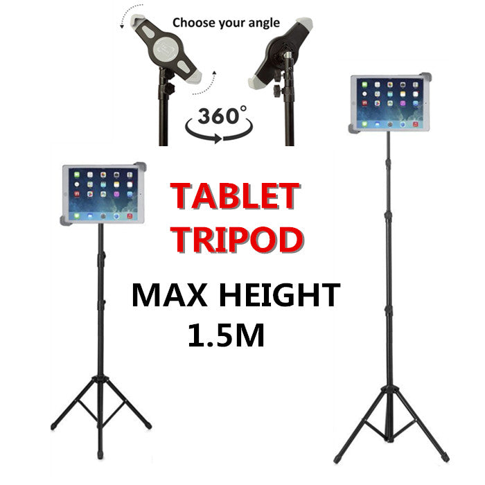 Tablet iPad Floor Stand Adjustable Holder For 10.2 10.9 11 12 inch