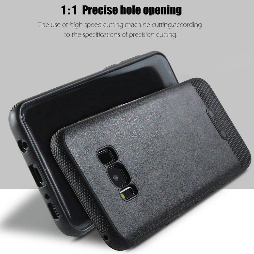 Samsung S8 Plus Luxury Thin TPU PU Leather Skin Case Cover - salelink.co.nz