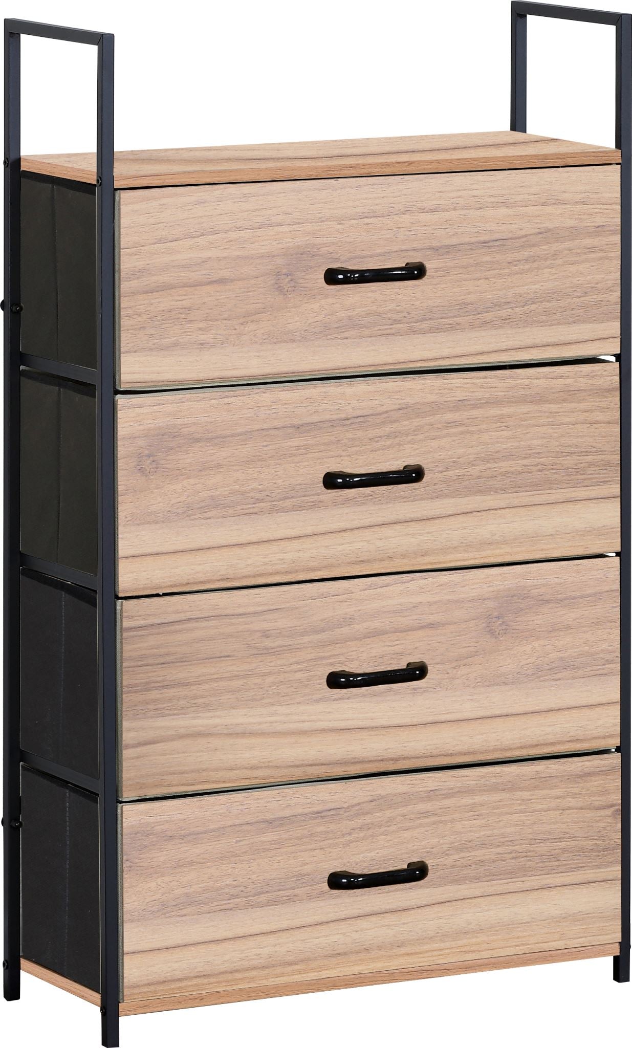 Bedside Table with 4 Drawers