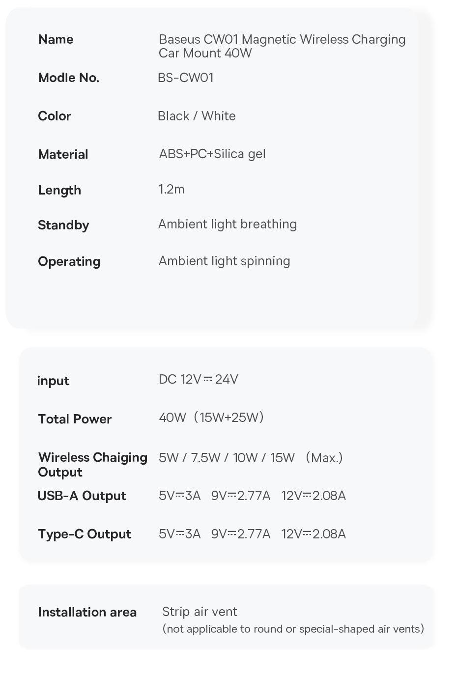 Wireless Fast Car Charger for iPhone