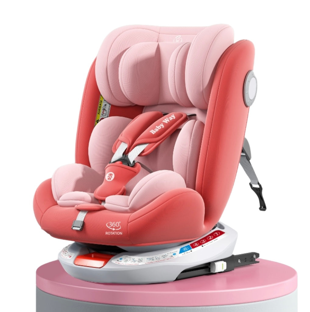 The Slim: 360 Rotation Convertible Car Seat with Double Head & Neck Support with ISOFIX and Top Tether