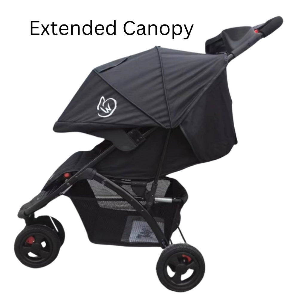 Agile 3-Wheel Compact Stroller + Food Tray + Parents Tray