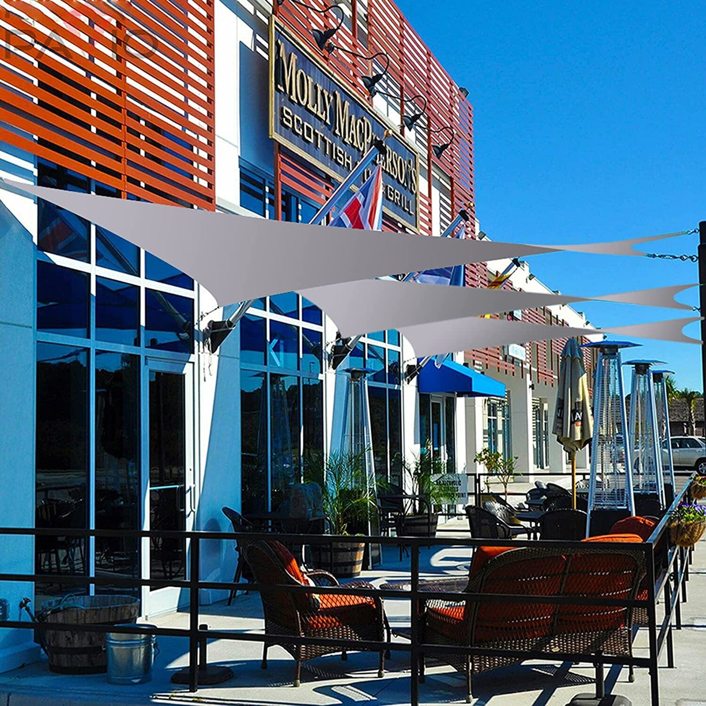 Shade Sail Waterproof 2x2x2m