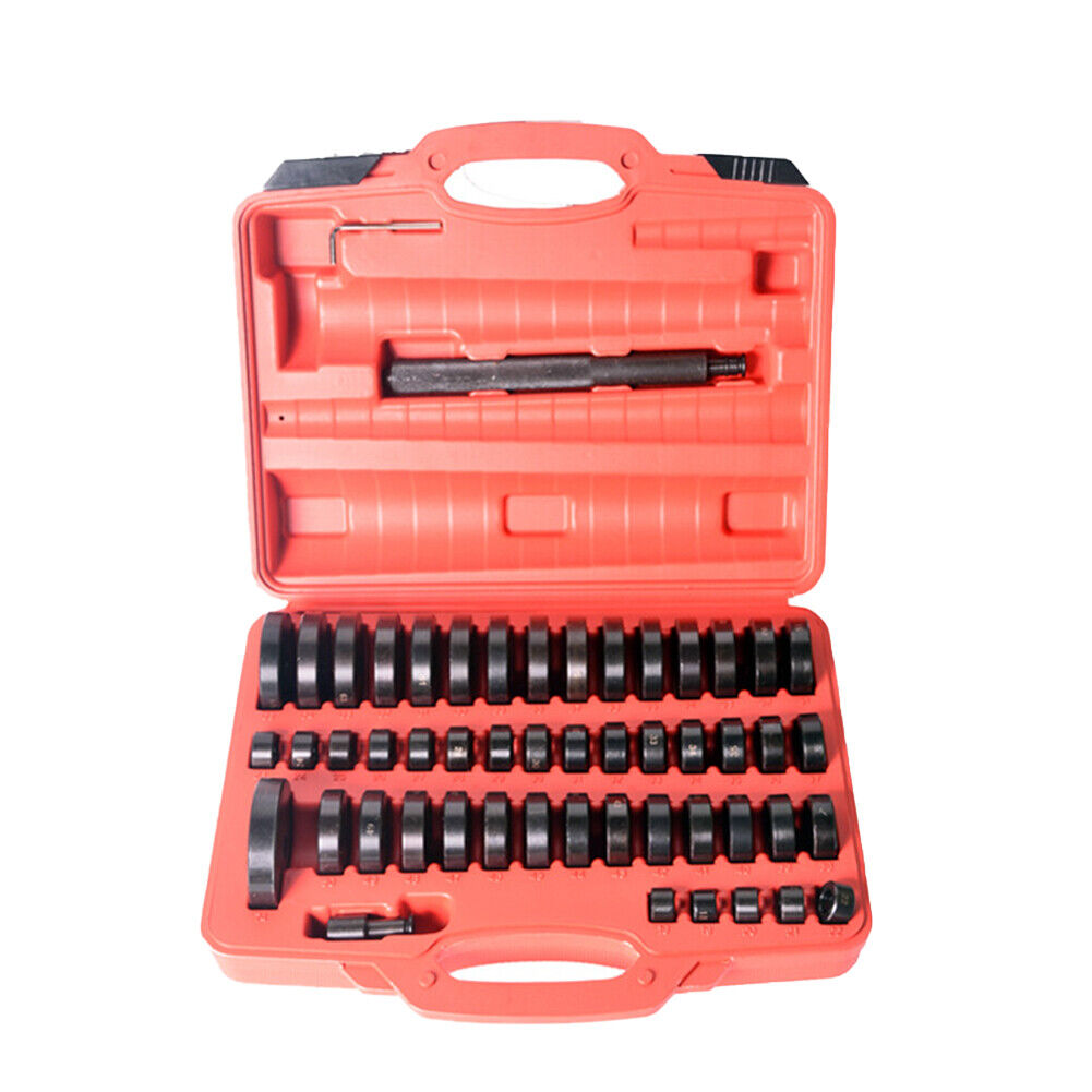 52pcs Custom Bushing Bearing Seal Driver Push Press Disc Tool 18-74mm