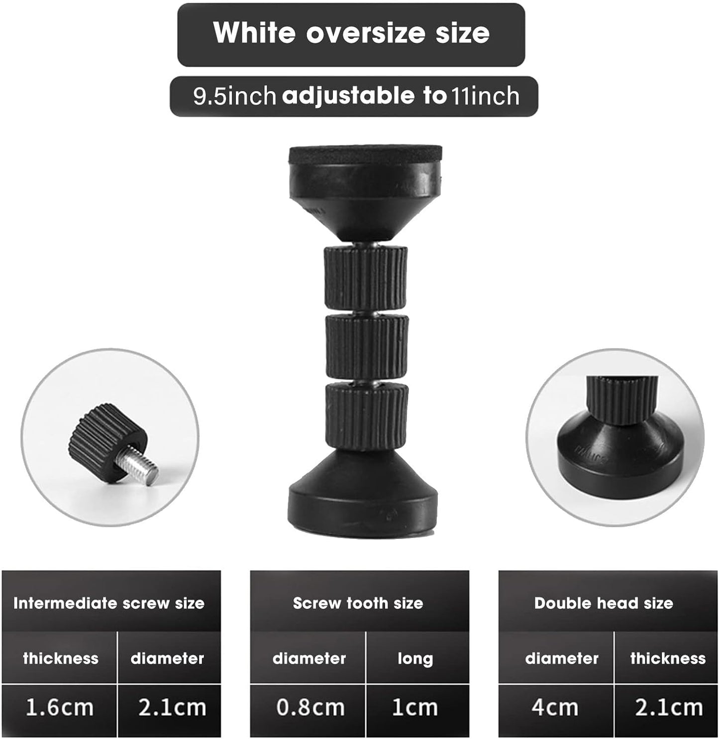 2Pcs Adjustable Bed Frame Anti-Shake Tool
