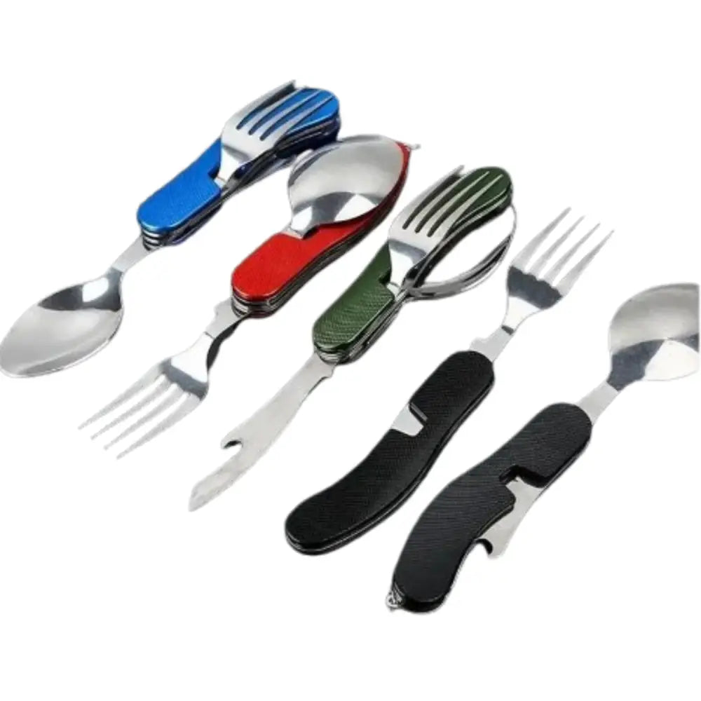 4-in-1 Folding Camping Cutlery Set