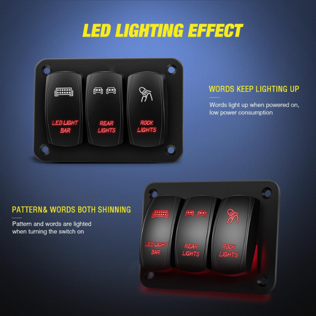 3 Gang Switch Panel
