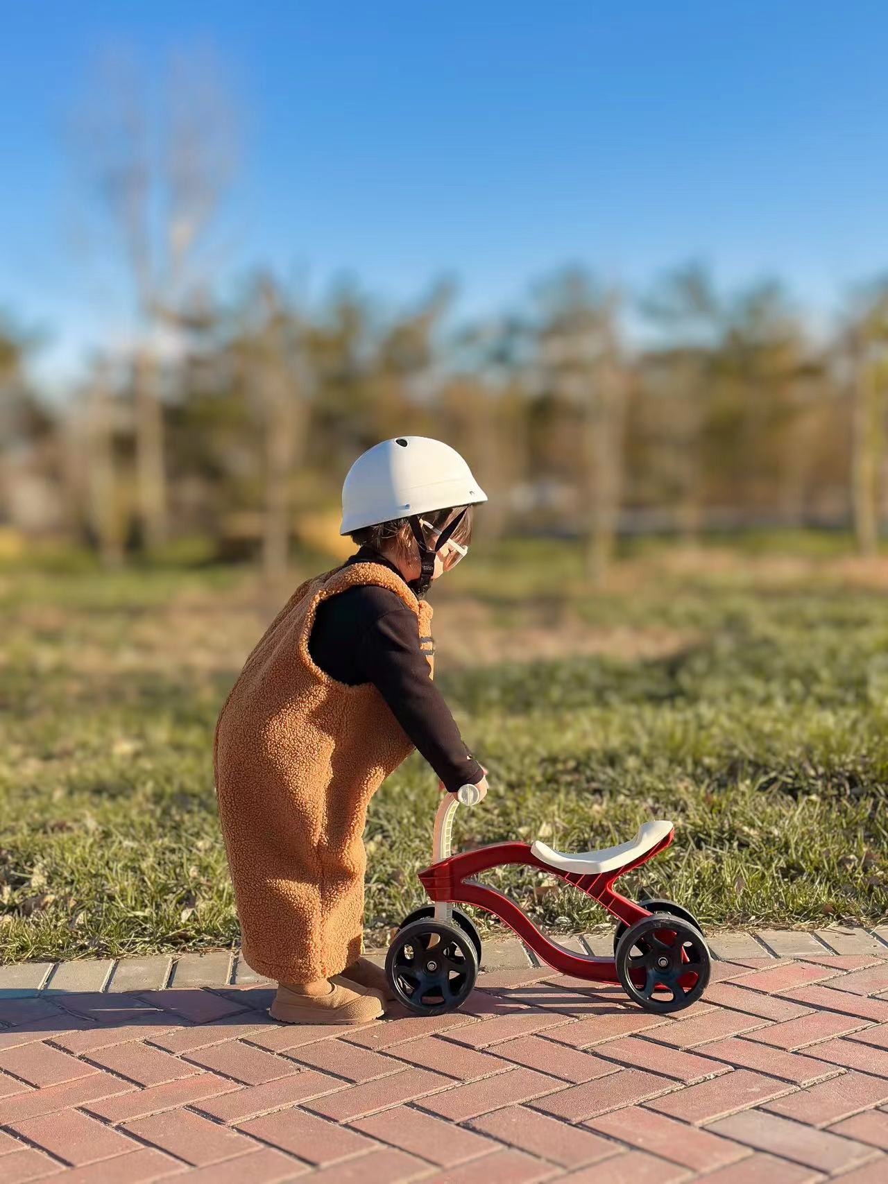 4-Wheel Balance Bike – Toddler Ride-On Toy