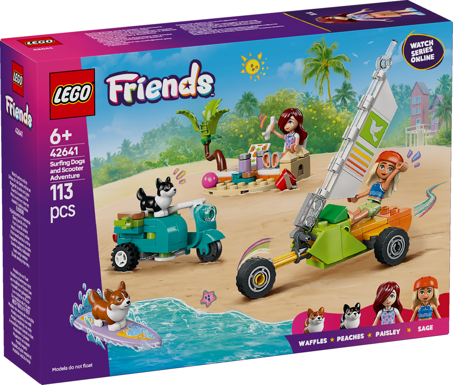 LEGO Friends: Surfing Dogs and Scooter Adventure (42641)