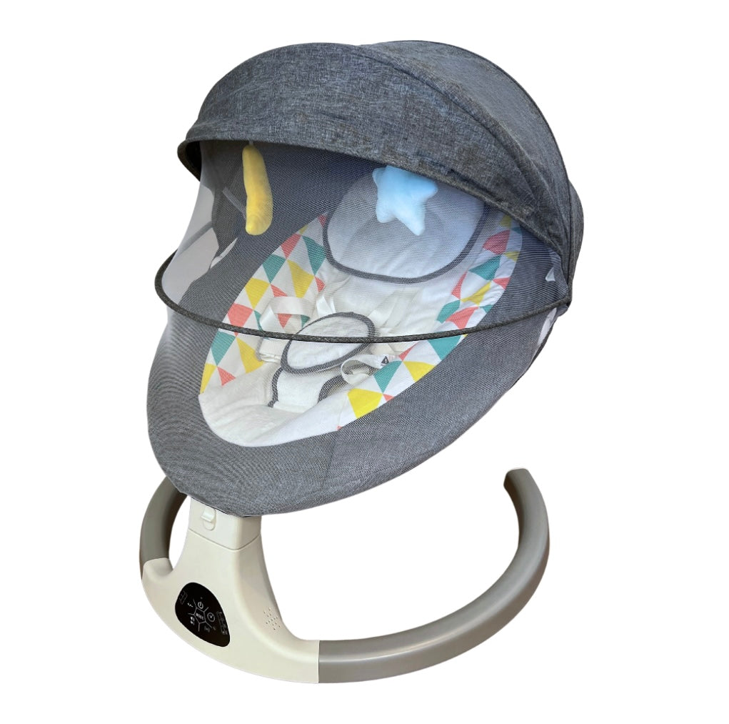2-in-1 Electric Baby Rocker Swing / Bouncer & Dining Seat with Food Tray and Remote
