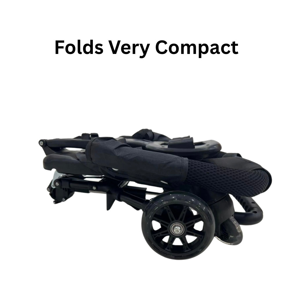 Toddler Compact Ride-On Push Cart with Sunshade