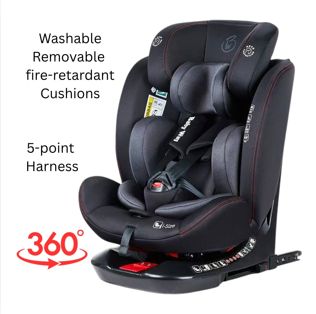 The Defender – i-Size 360 Rotating Convertible Car Seat with Isofix and Top Tether
