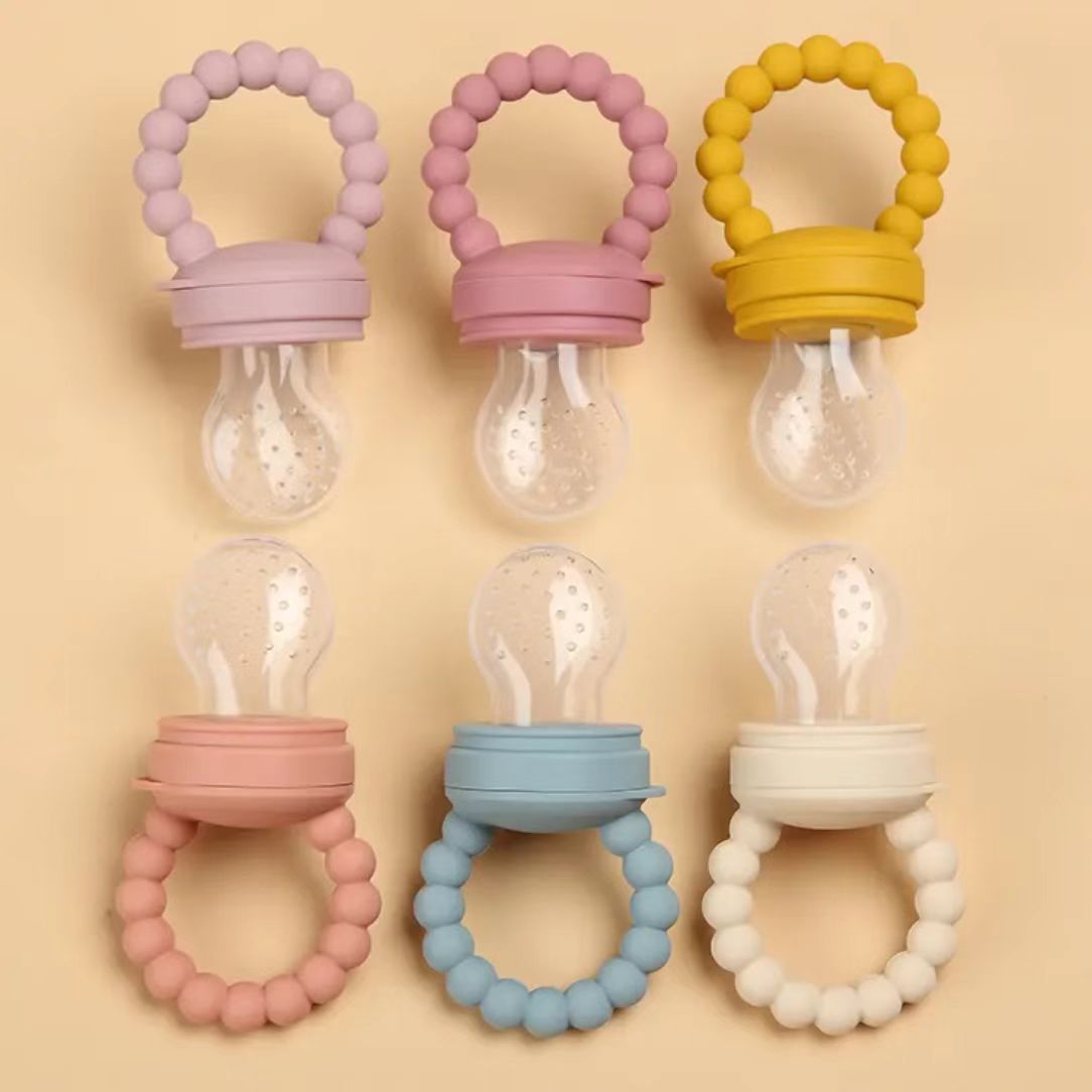 Silicone Baby Fruit Feeder – Warm Sand