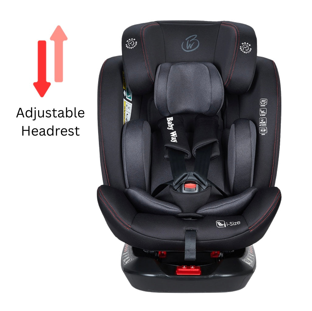 The Defender – i-Size 360 Rotating Convertible Car Seat with Isofix and Top Tether