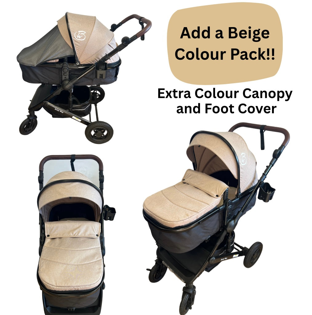 Preorder - Evolve 3 in 1 Stroller + Bassinet + i-Size Capsule Travel System with Sunshade Sets and Mattress + Colour Options