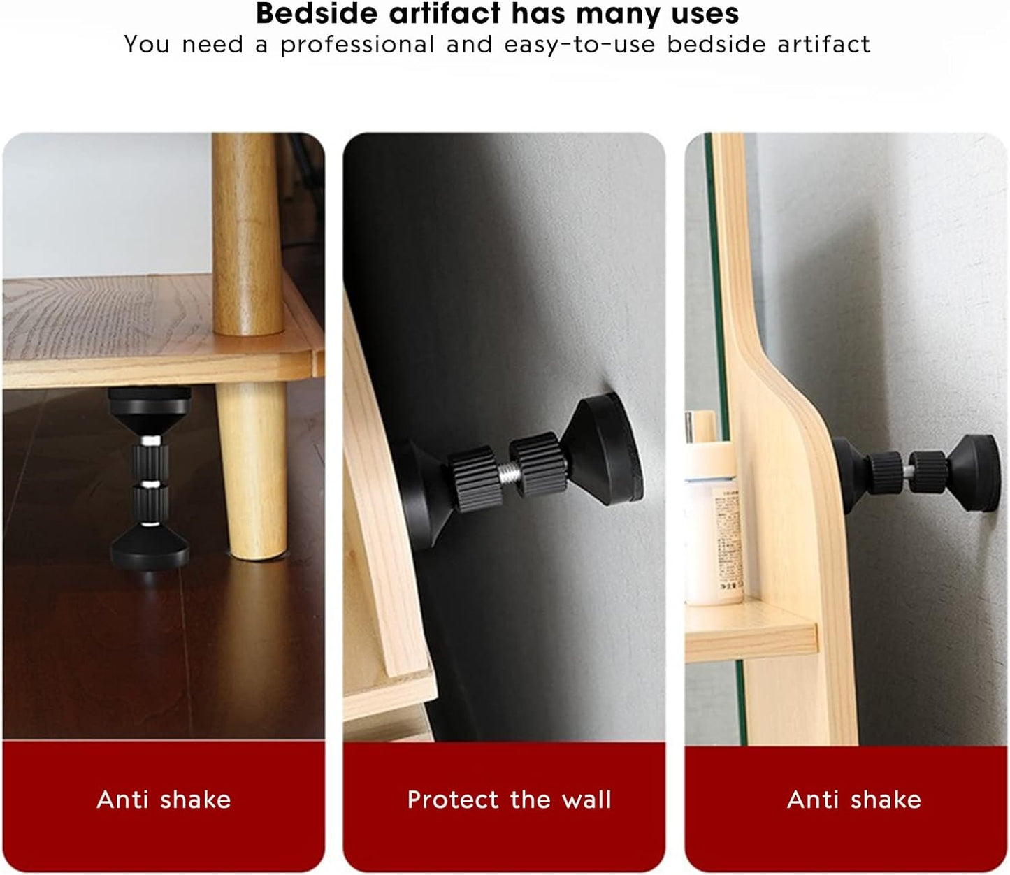 2Pcs Adjustable Bed Frame Anti-Shake Tool