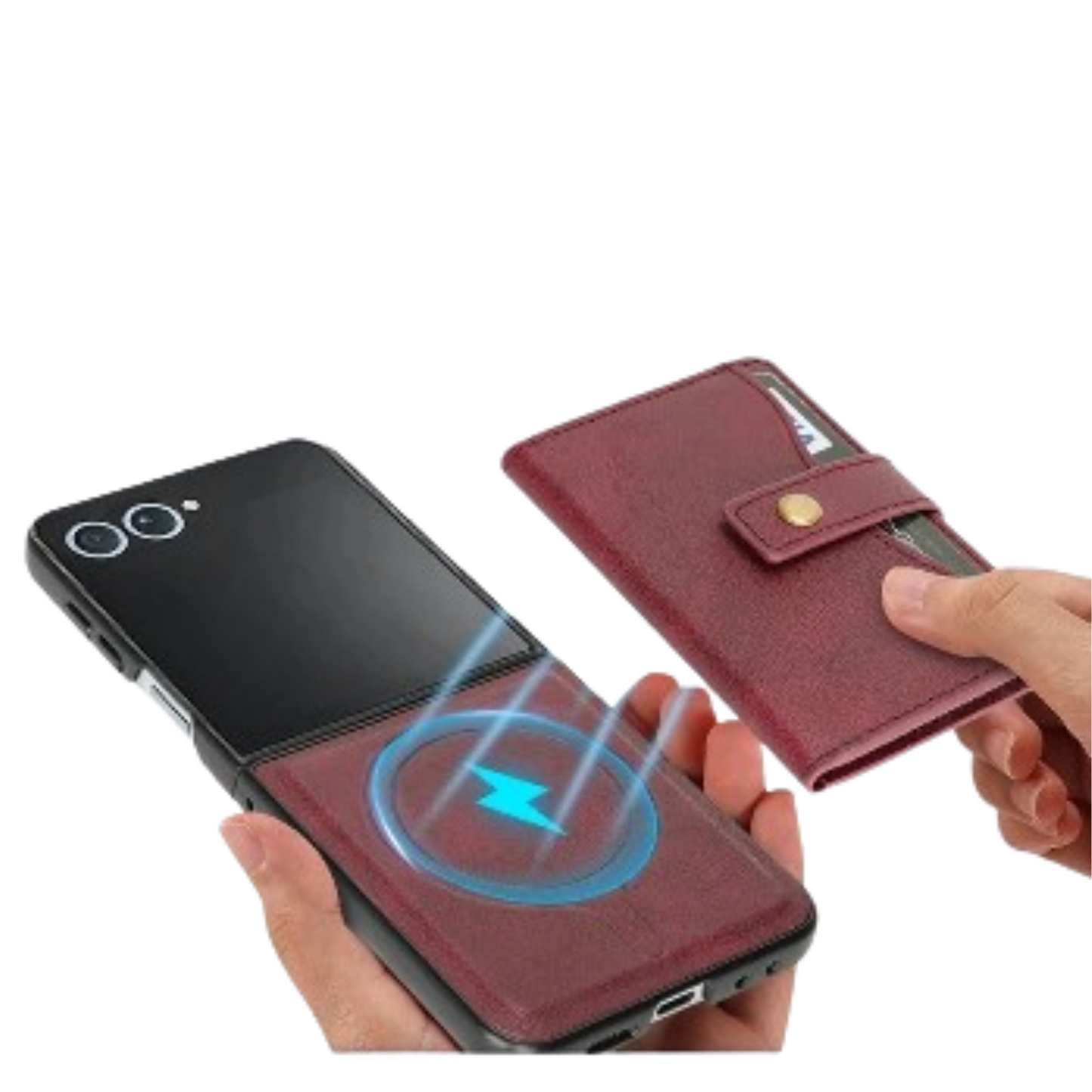 Wallet Leather Case for the Samsung Galaxy Z Flip7 (4 colours available)