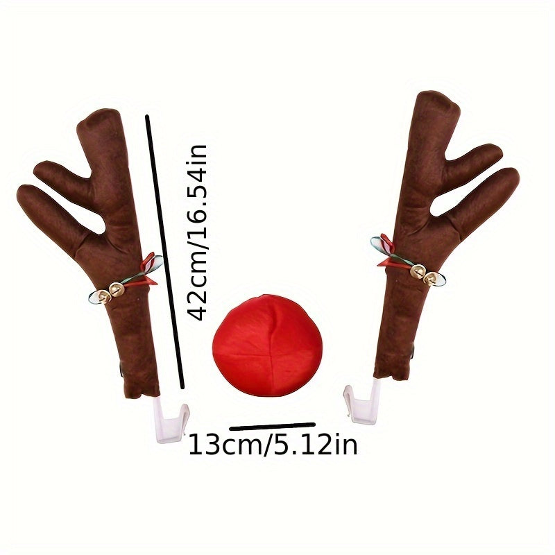 Christmas Car Reindeer Antler Decorations