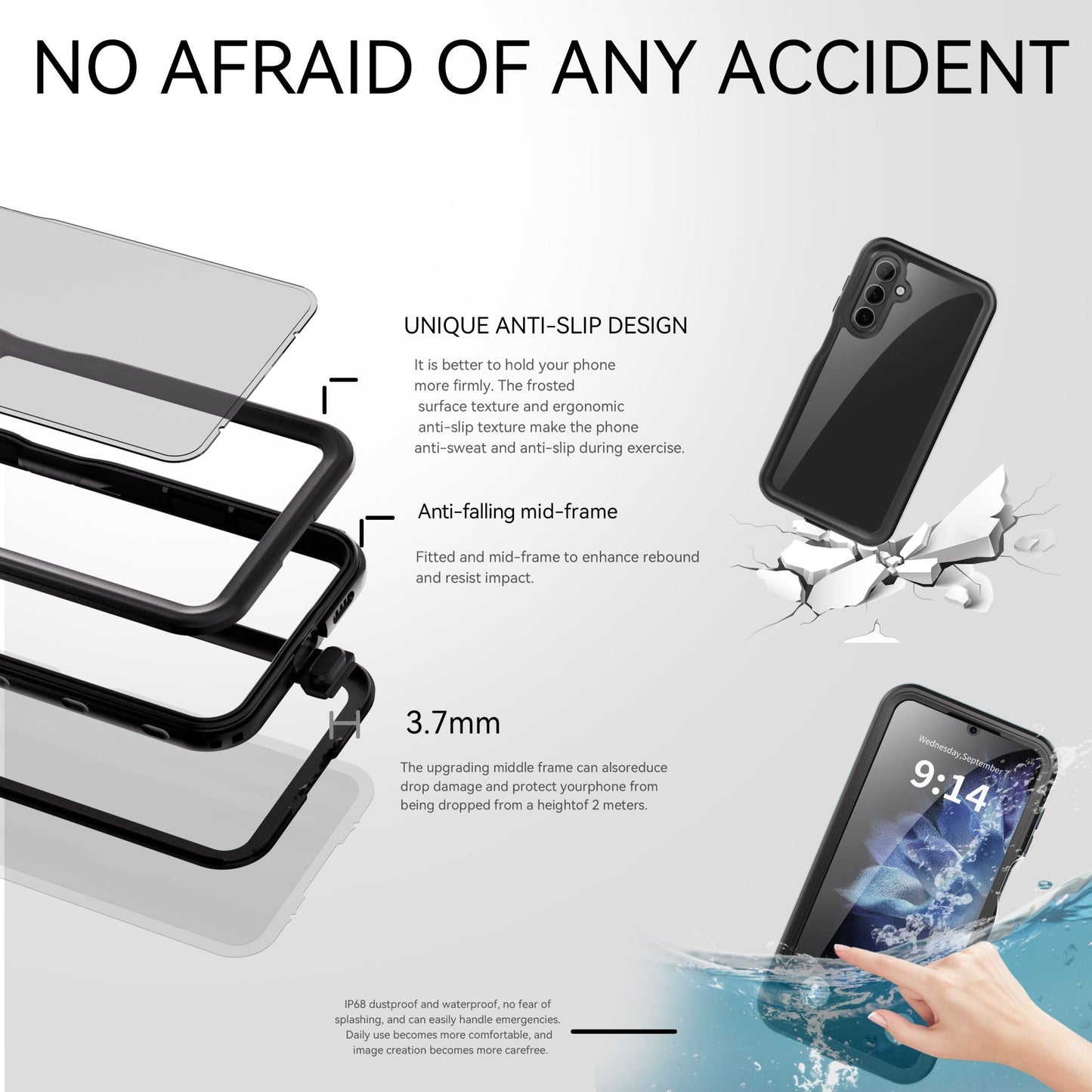 Samsung A16 4G/5G Waterproof Case