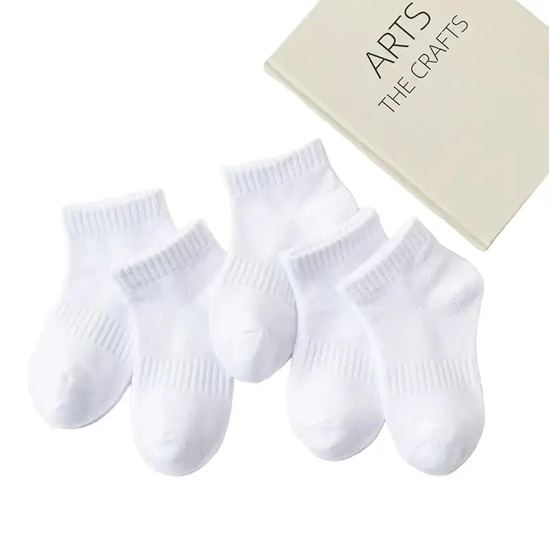 5 Pairs of Cotton Socks β For Boys & Girls (1β12 Years)