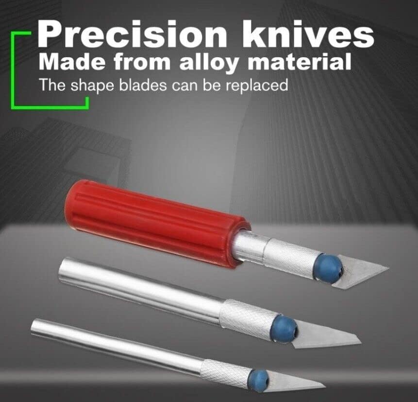 13pcs Hobby Knife Blade Craft Cutter Knife Set With Case Precision knife set - salelink.co.nz