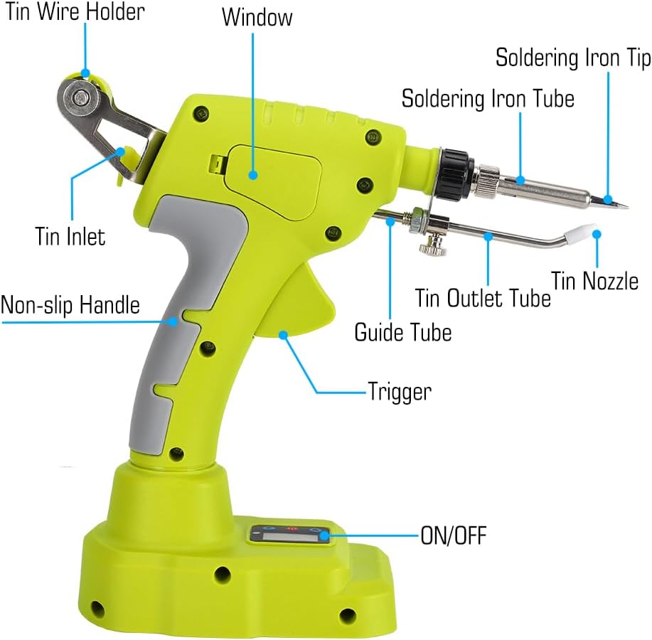Soldering Welding Welder Iron for Ryobi 18V Battery