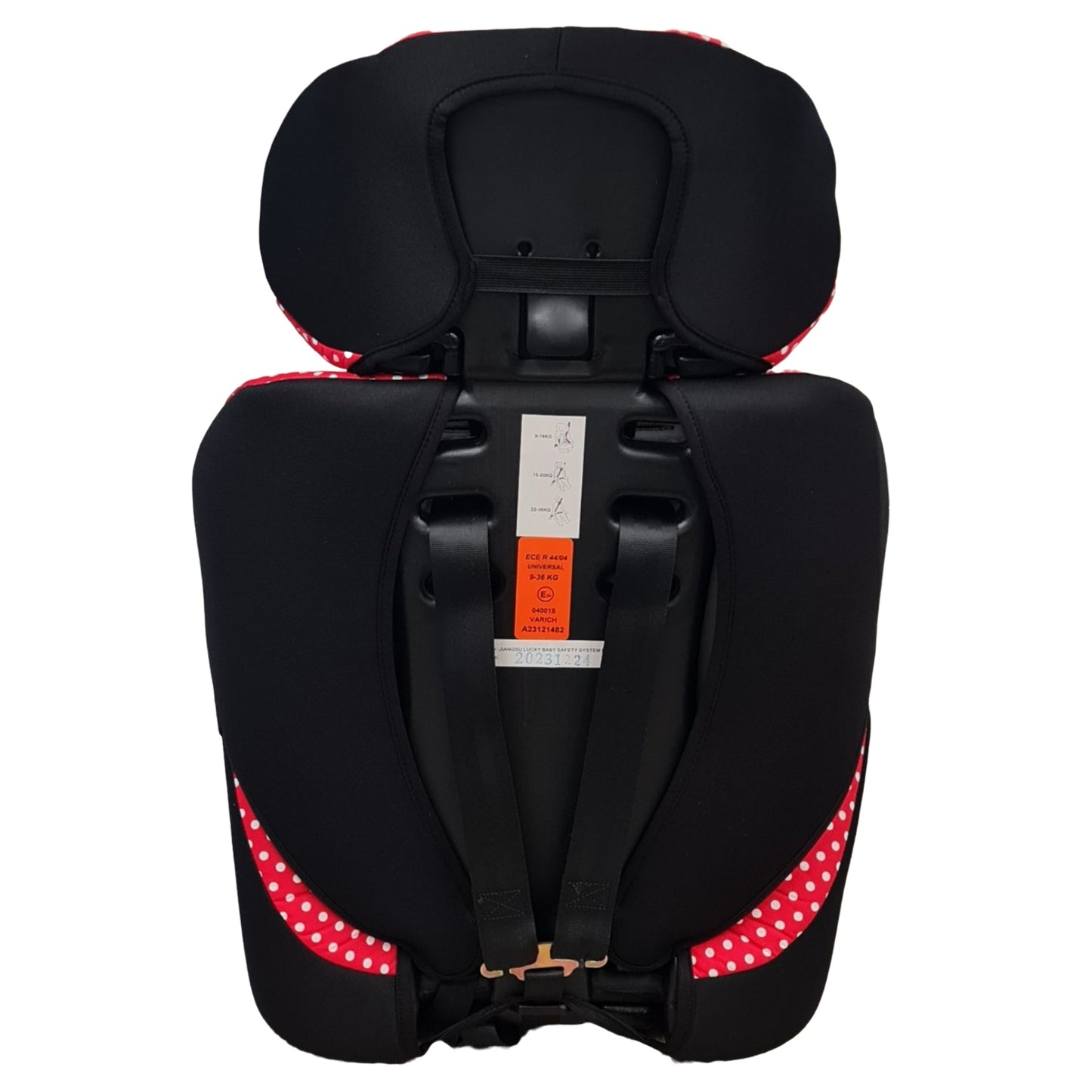 Neeva 2 in 1 Booster Car Seat (CT515) - Red/Dots