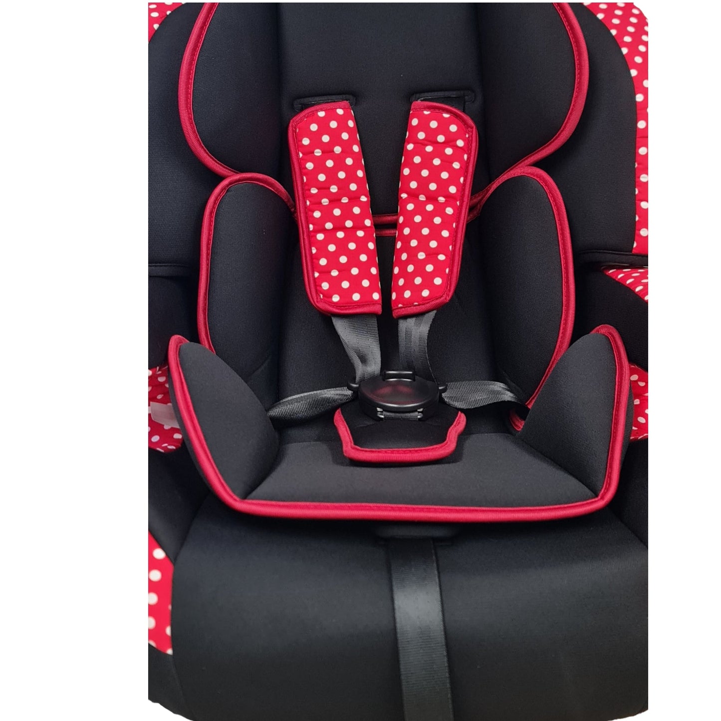 Neeva 2 in 1 Booster Car Seat (CT515) - Red/Dots