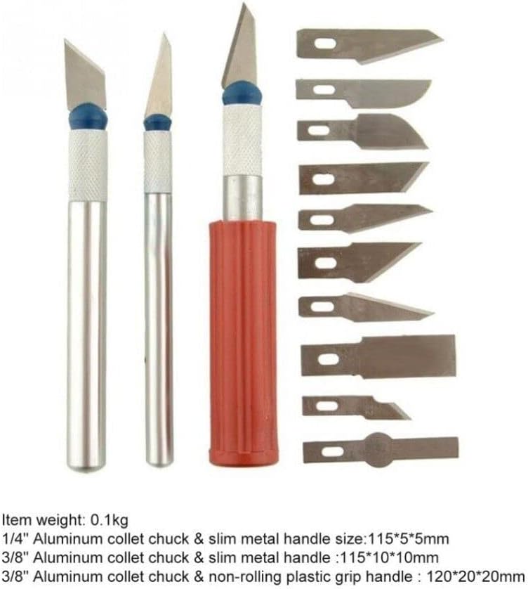 13pcs Hobby Knife Blade Craft Cutter Knife Set With Case Precision knife set