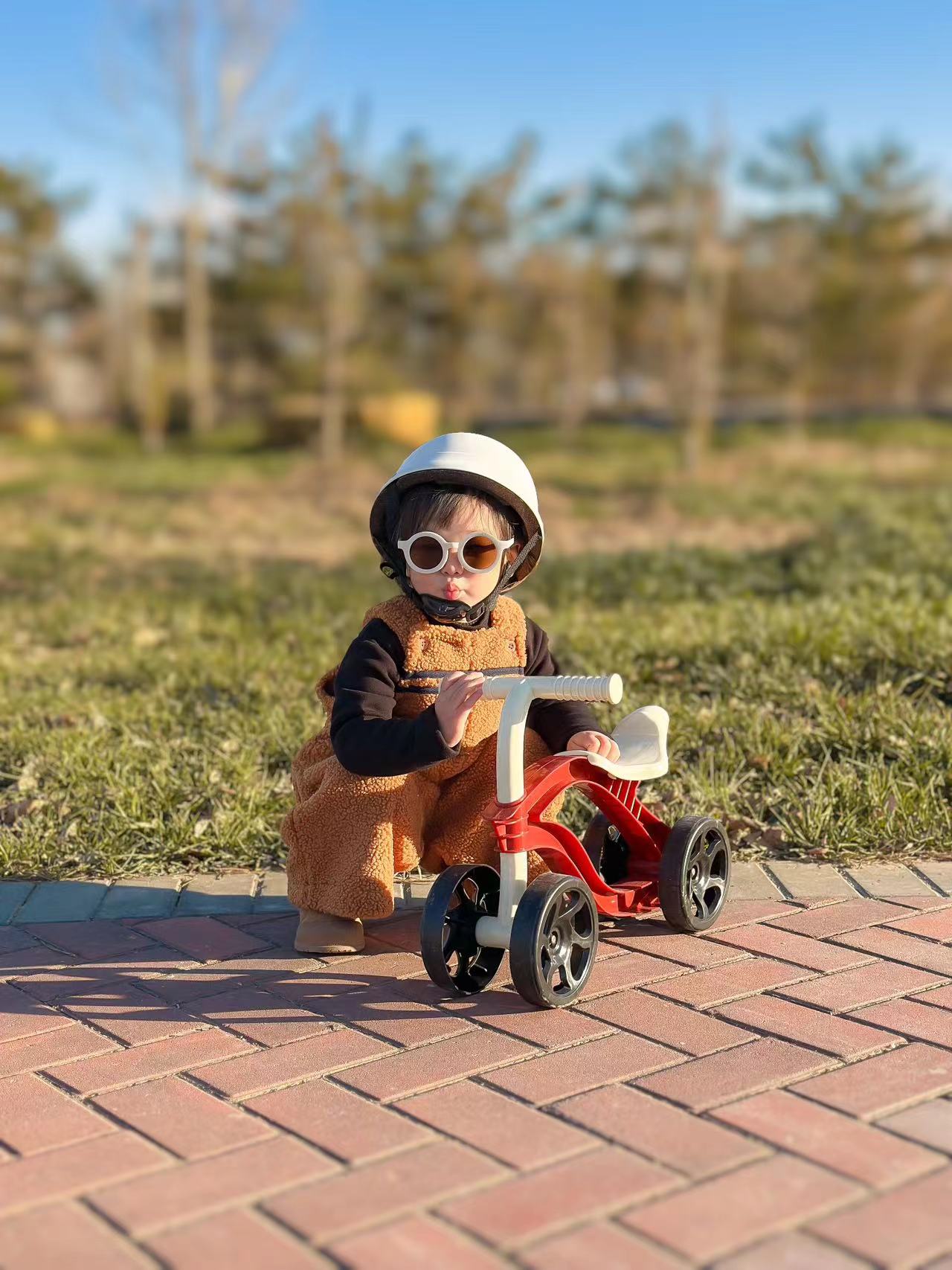 4-Wheel Balance Bike – Toddler Ride-On Toy