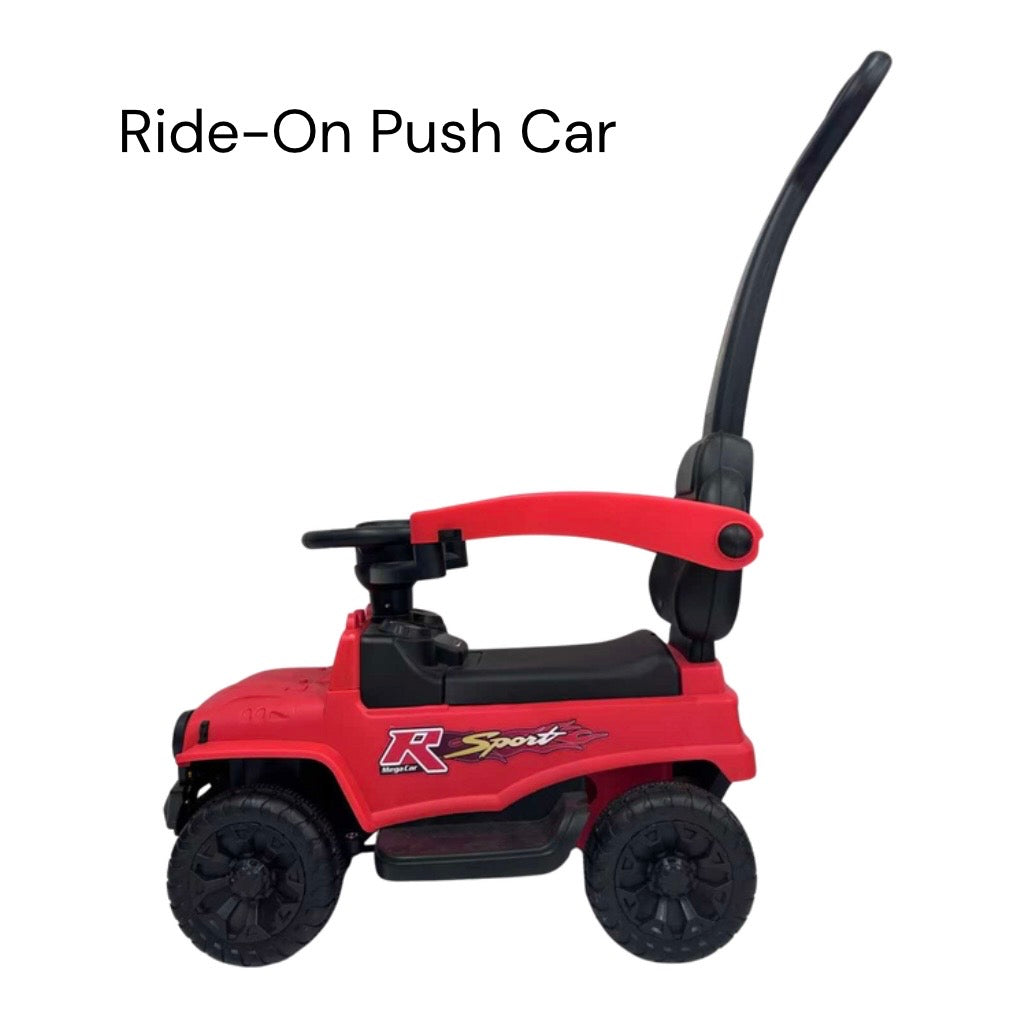 Kids Ride-On Push Truck with Lights and Music – RED