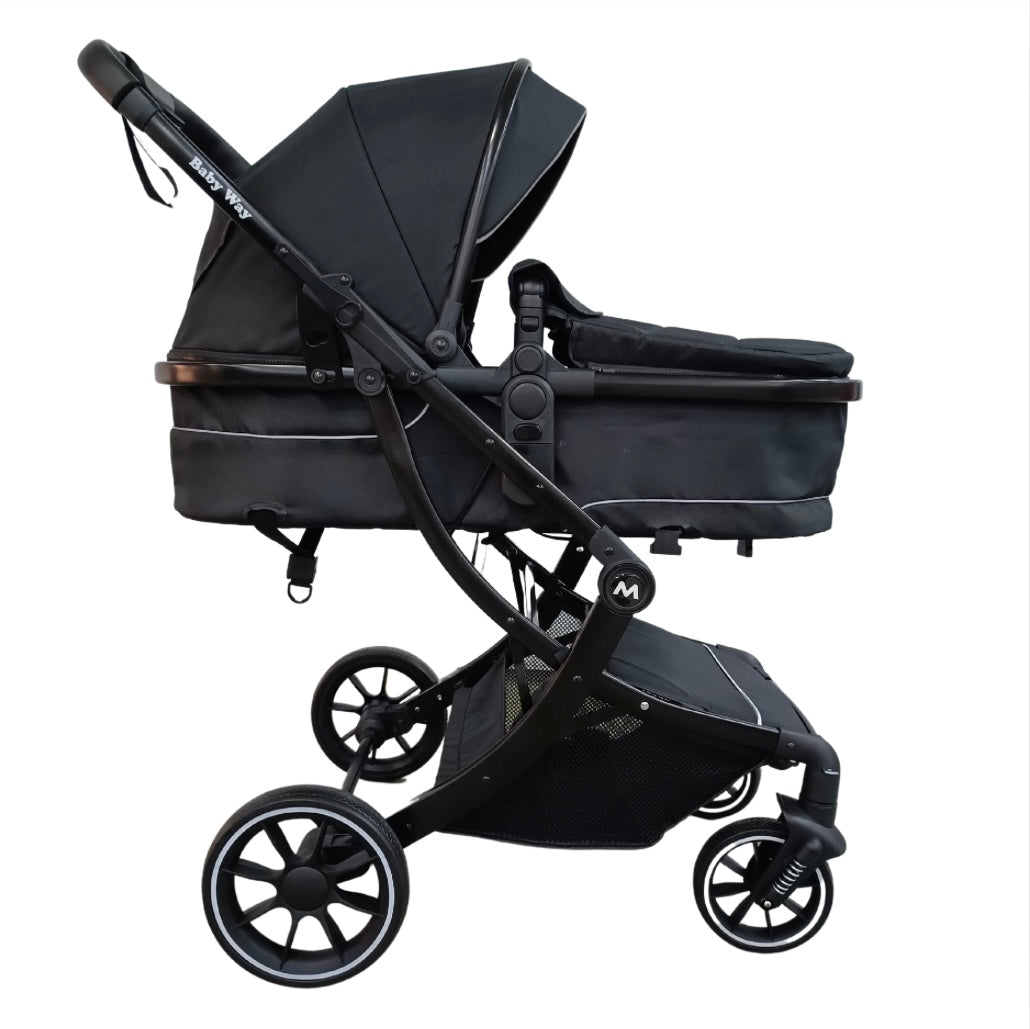 Baby 2 in 1 Multifunctional Two-Way Bassinet Stroller BLACK