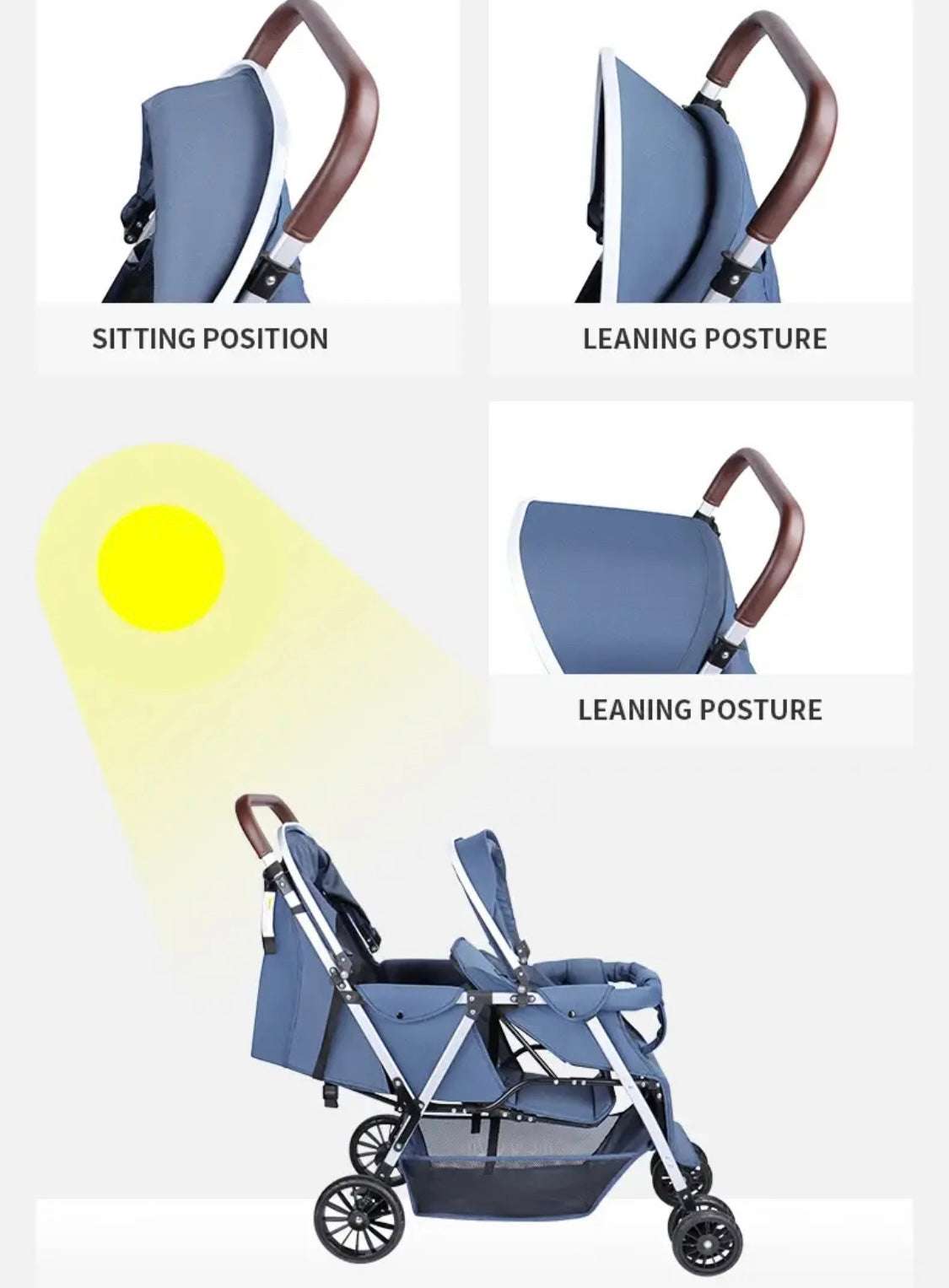 Tandem Double Stroller