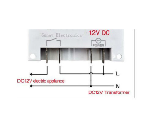 12V 16A LCD Day Programmable Timer Time Relay Switch 24 Hour 7 Mini Dc