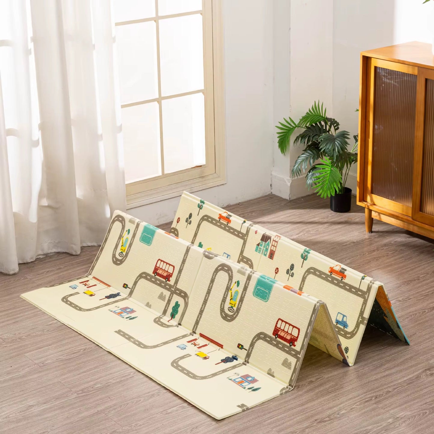 Foldable Baby Play & Crawling Mat – Padded and Waterproof
